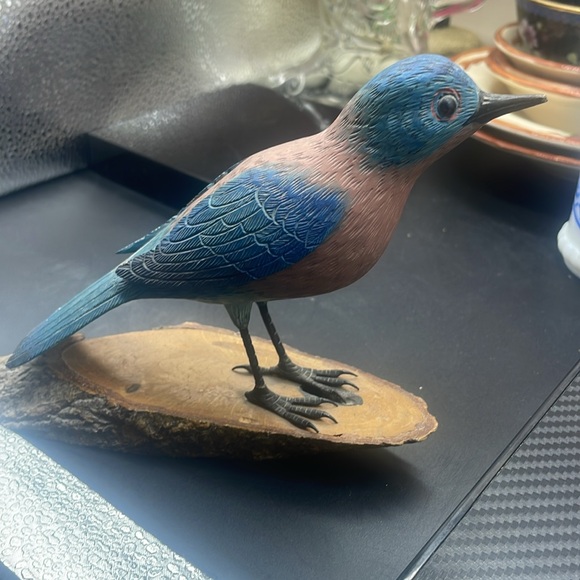 Hand Carved Hand Painted Fine Collection Wood Decoy Shore Bird Vintage - Picture 3 of 15